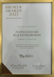 Binghatti Broker Awards 2023 — Certifikát ocenění