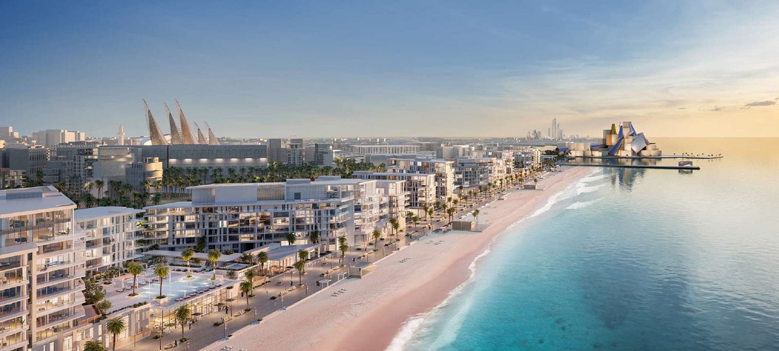 🌊 Umělecké bydlení u moře – elegance a klid v Mamsha Al Saadiyat
